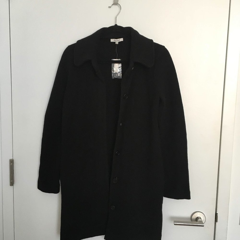 BRAND NEW MADEWELL STRUCTURED SWEATER-COAT NWT